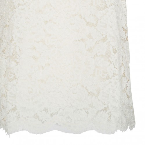 White Semi Sheer Construction Top