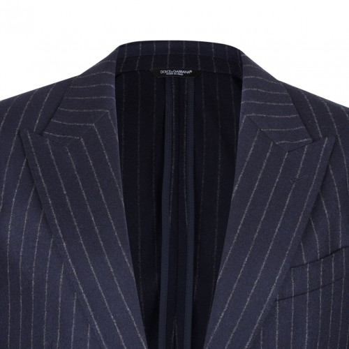 Navy Blue Pinstripe Jacket