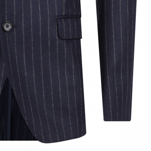 Navy Blue Pinstripe Jacket