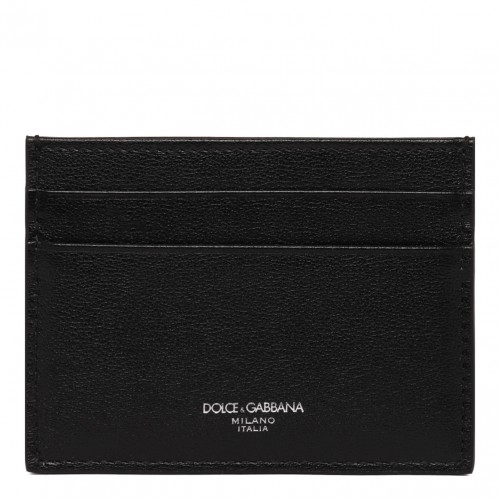 Black Logo Print Cardholder