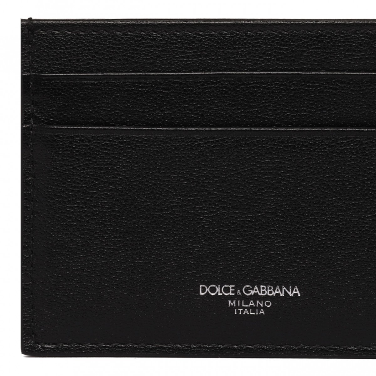 Black Logo Print Cardholder