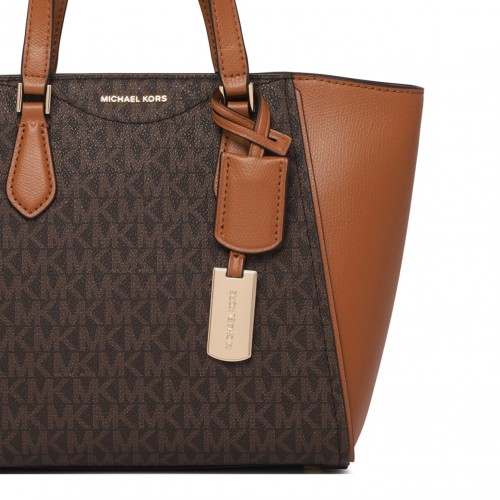 Brown Small Taryn Tote Bag