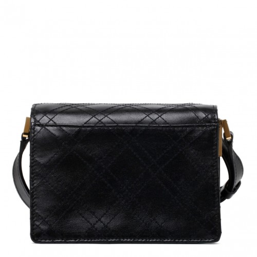 Black Calf Leather Truck Shoulder Bag 2