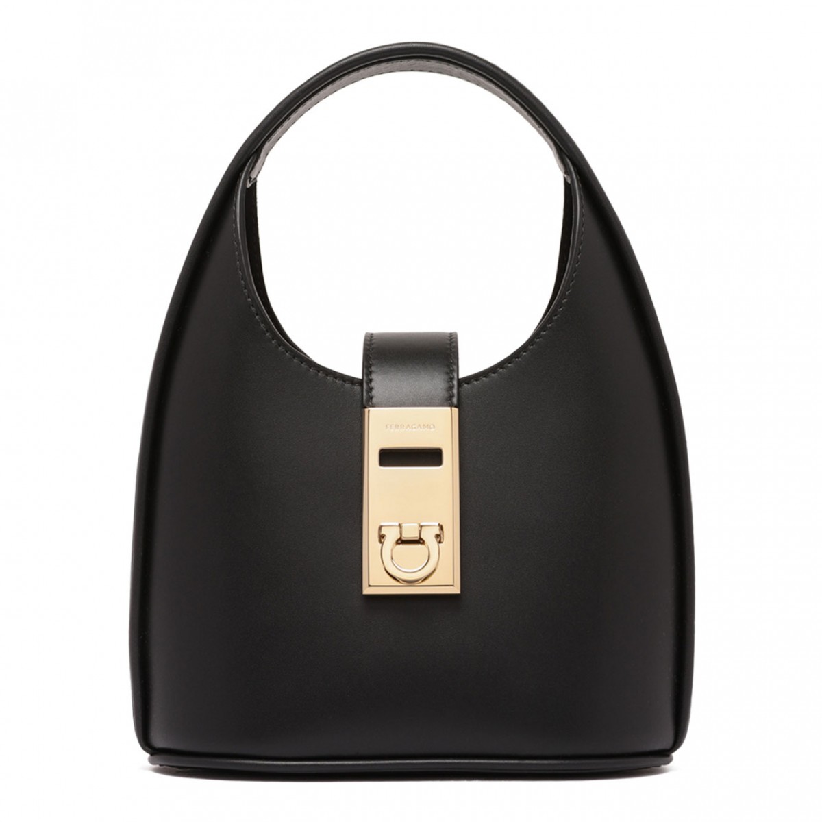 Black Mini Gancinibuckle Hobo Bag