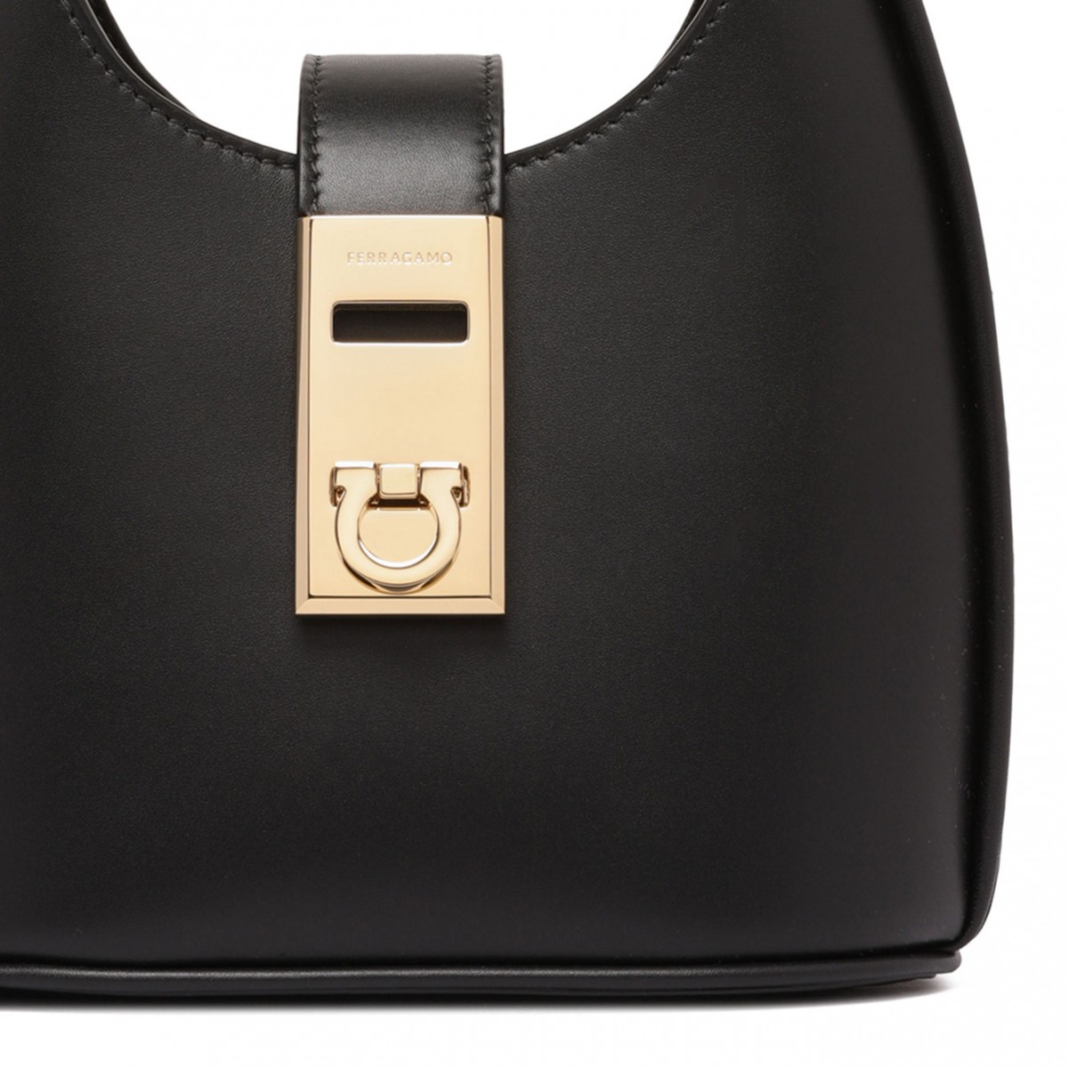 Black Mini Gancinibuckle Hobo Bag