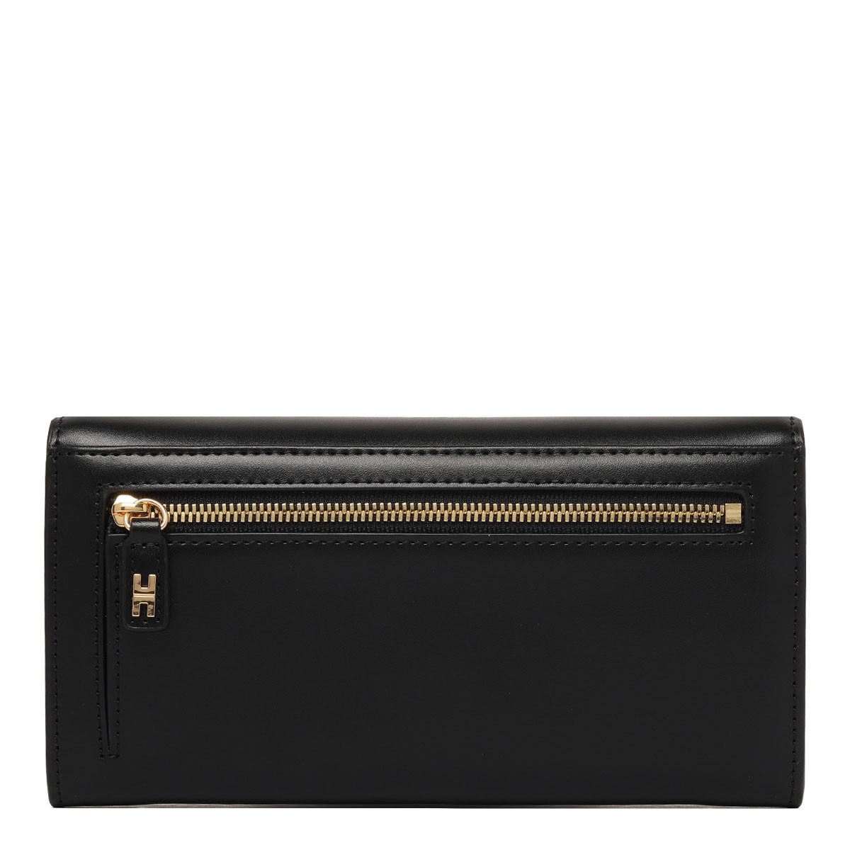 Black Logo Plaque Wallet