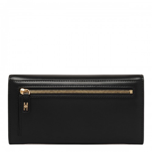 Black Logo Plaque Wallet