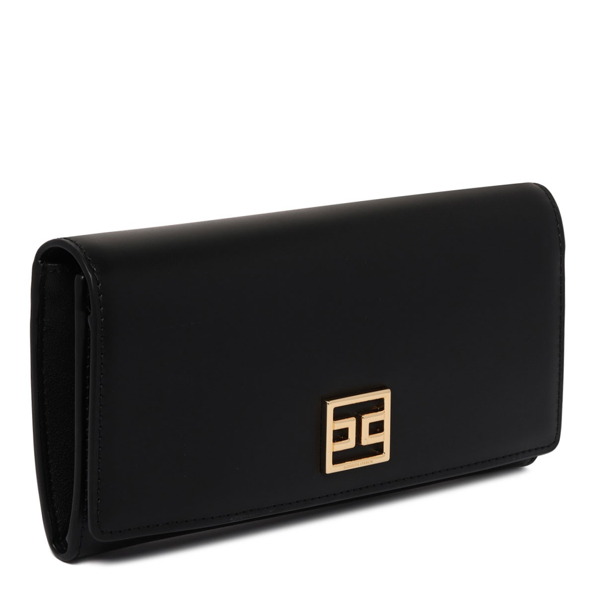 Black Logo Plaque Wallet