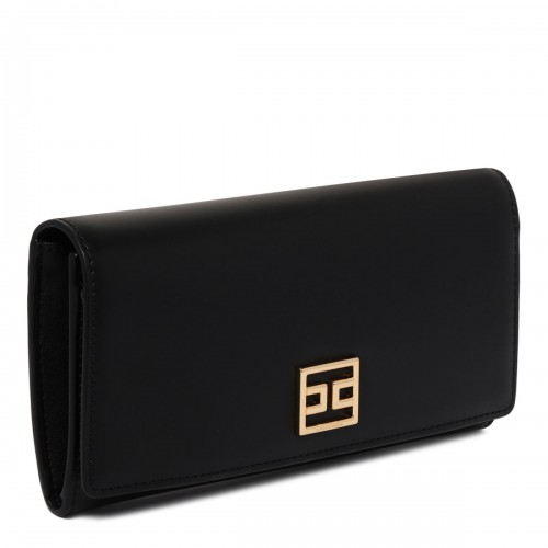 Black Logo Plaque Wallet