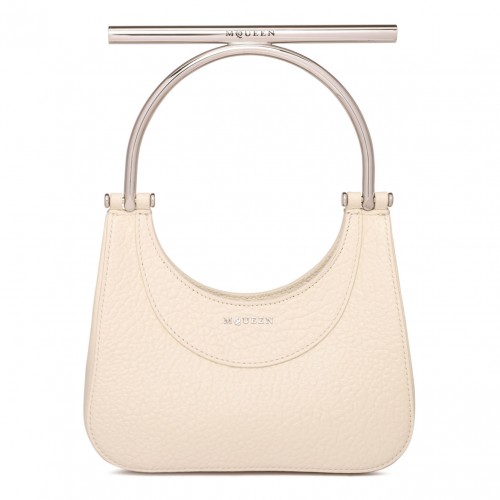 Cream Cross T-Bar Mini Bag