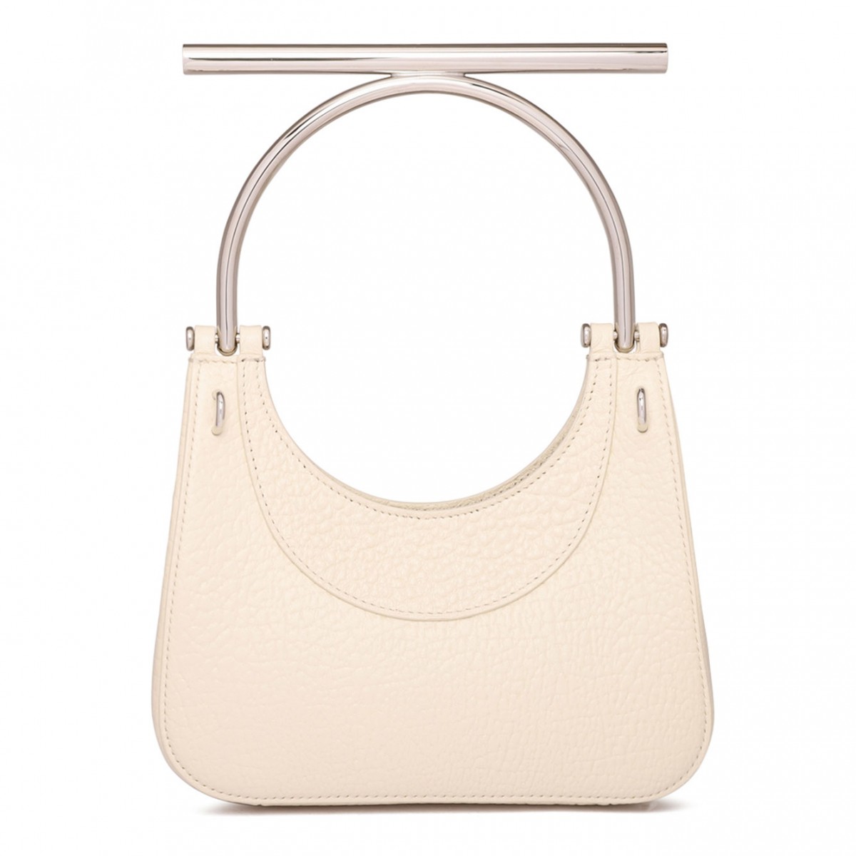 Cream Cross T-Bar Mini Bag