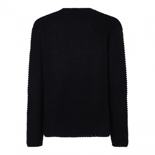 Black Logo Intarsia Sweater 2