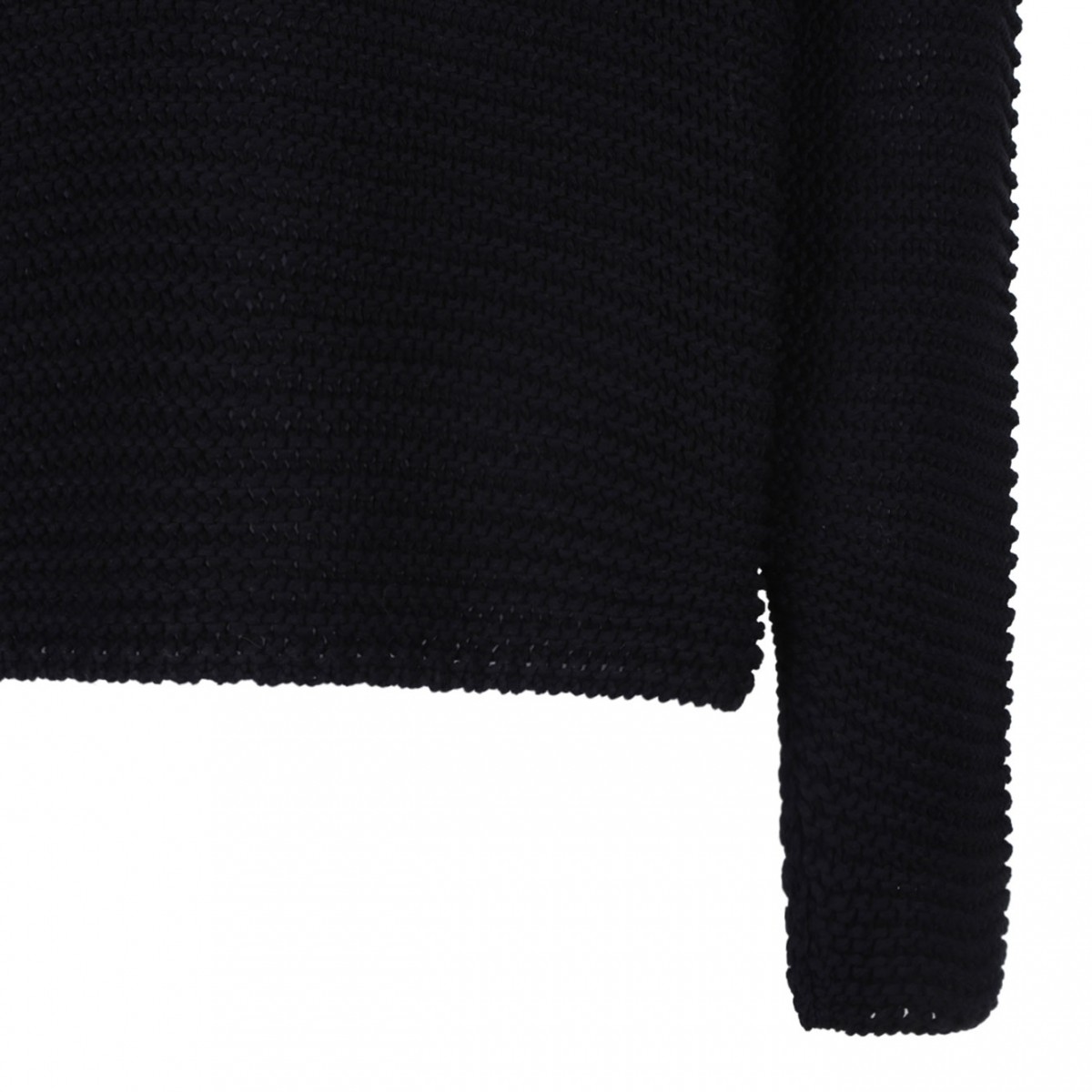 Black Logo Intarsia Sweater
