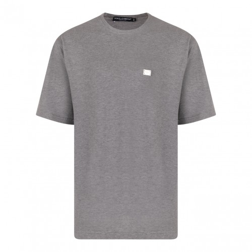 Grey Logo Plaque T-Shirt