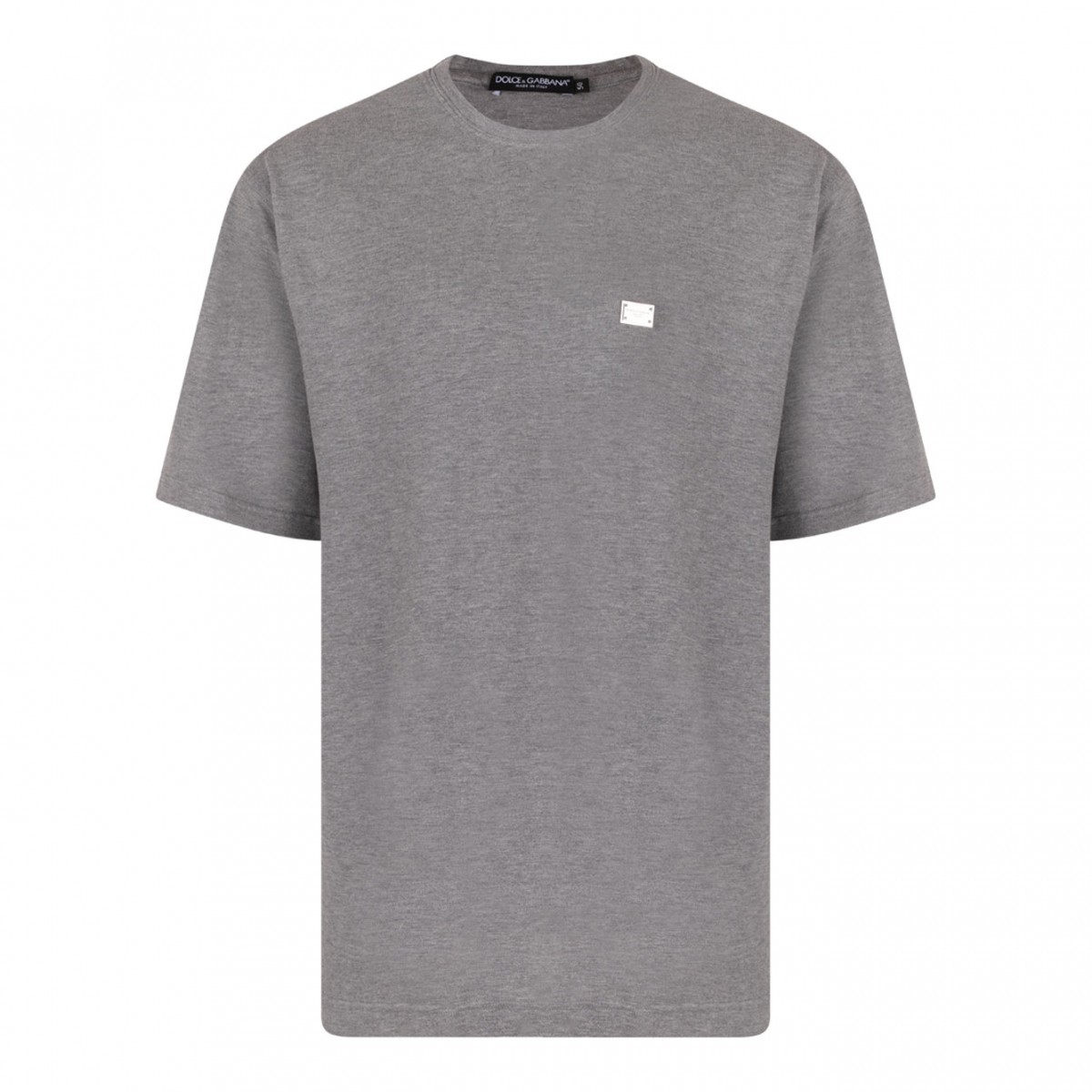 Grey Logo Plaque T-Shirt