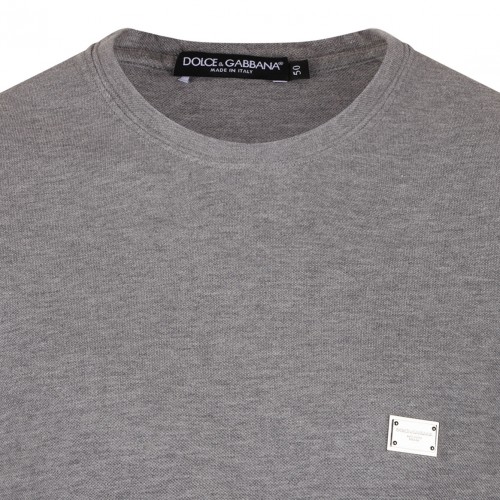 Grey Logo Plaque T-Shirt