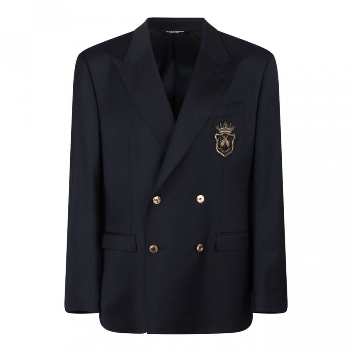 Blue Double-Breasted Jacket