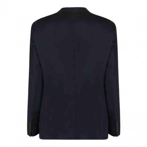 Blue Double-Breasted Jacket