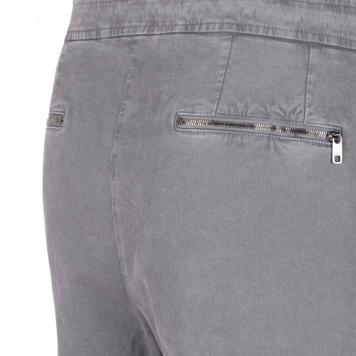 Gray Cotton Cargo Pants