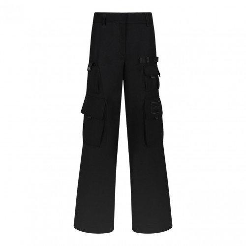 Black Wo Gab Toybox Cargo Trousers