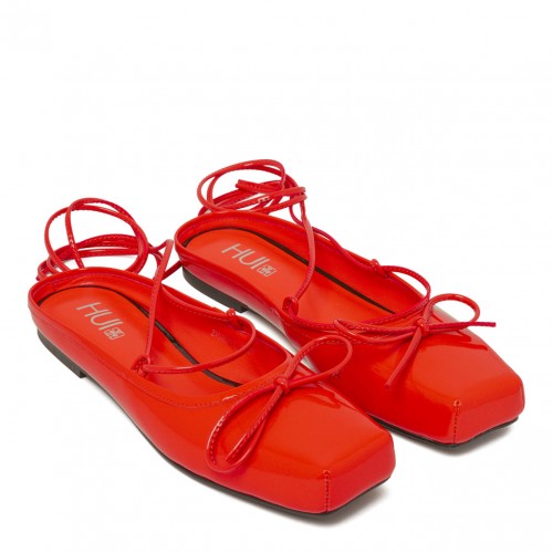 Red Ballet Flats