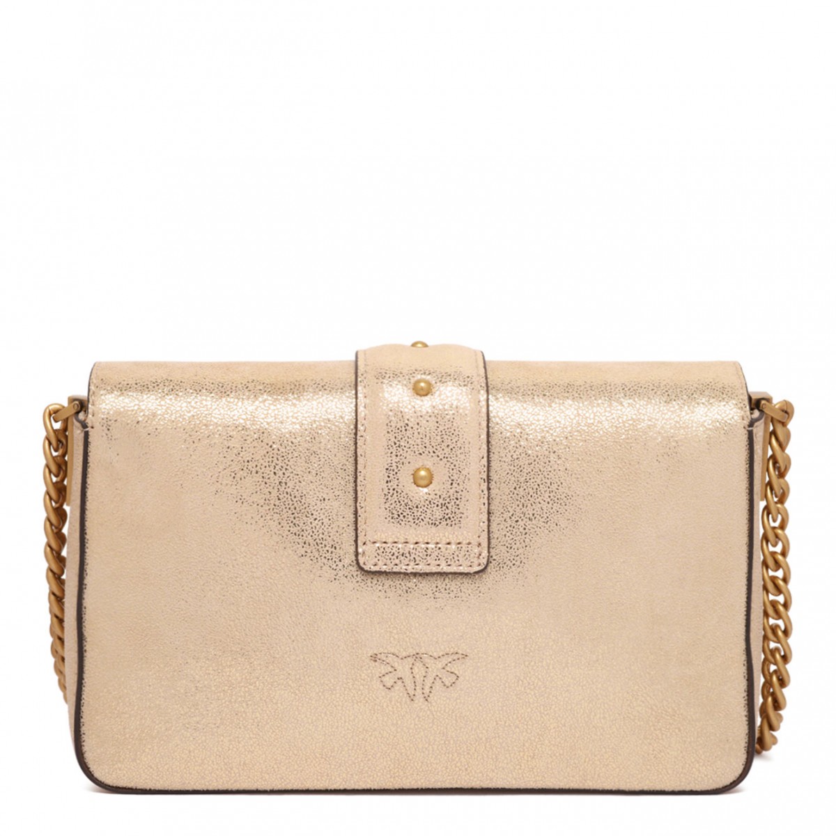 Gold Tone Small Mini Love Shoulder Bag