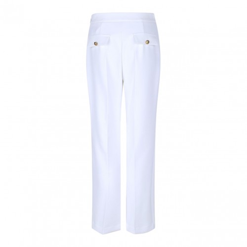 White Cropped Trousers