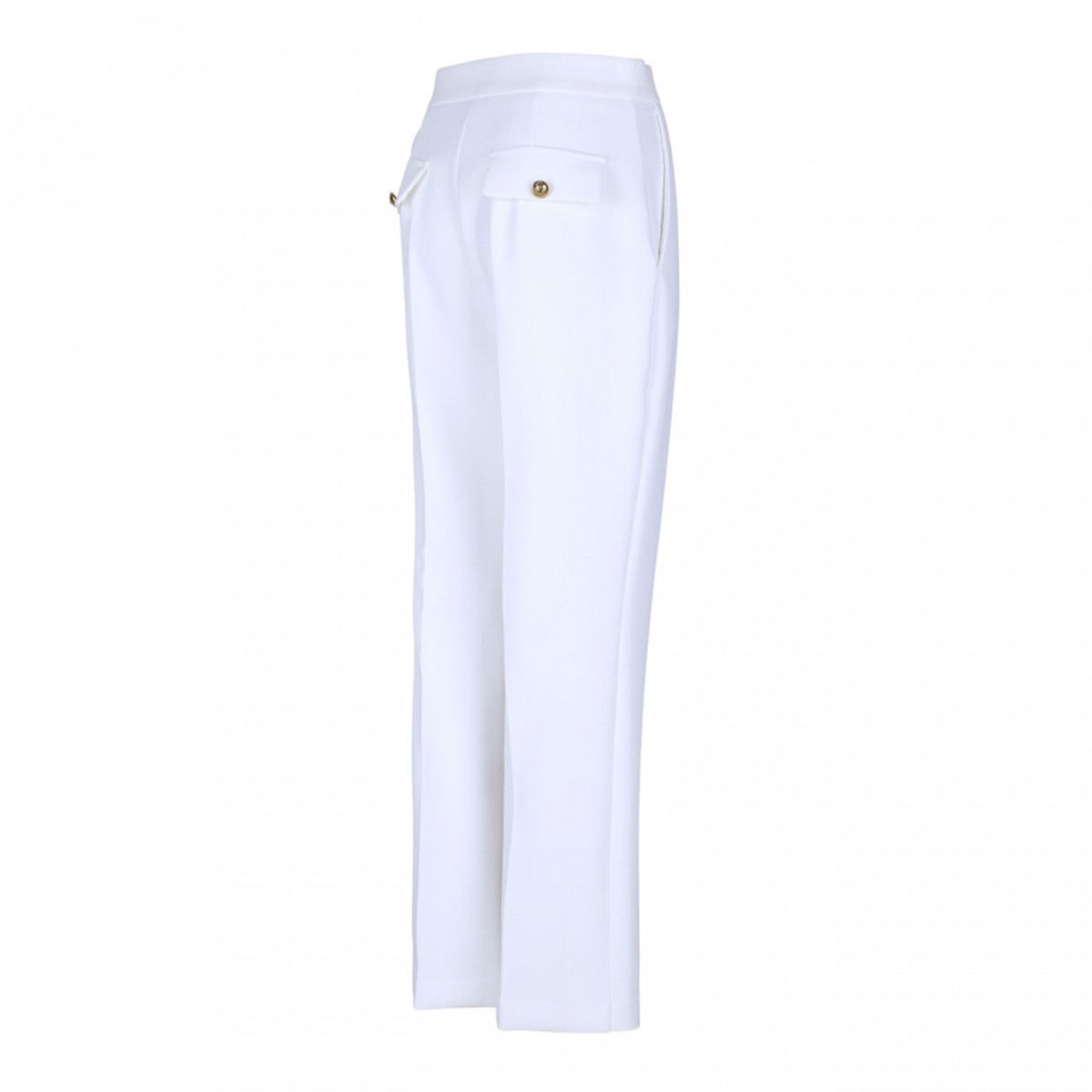 White Cropped Trousers