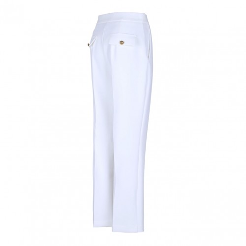 White Cropped Trousers