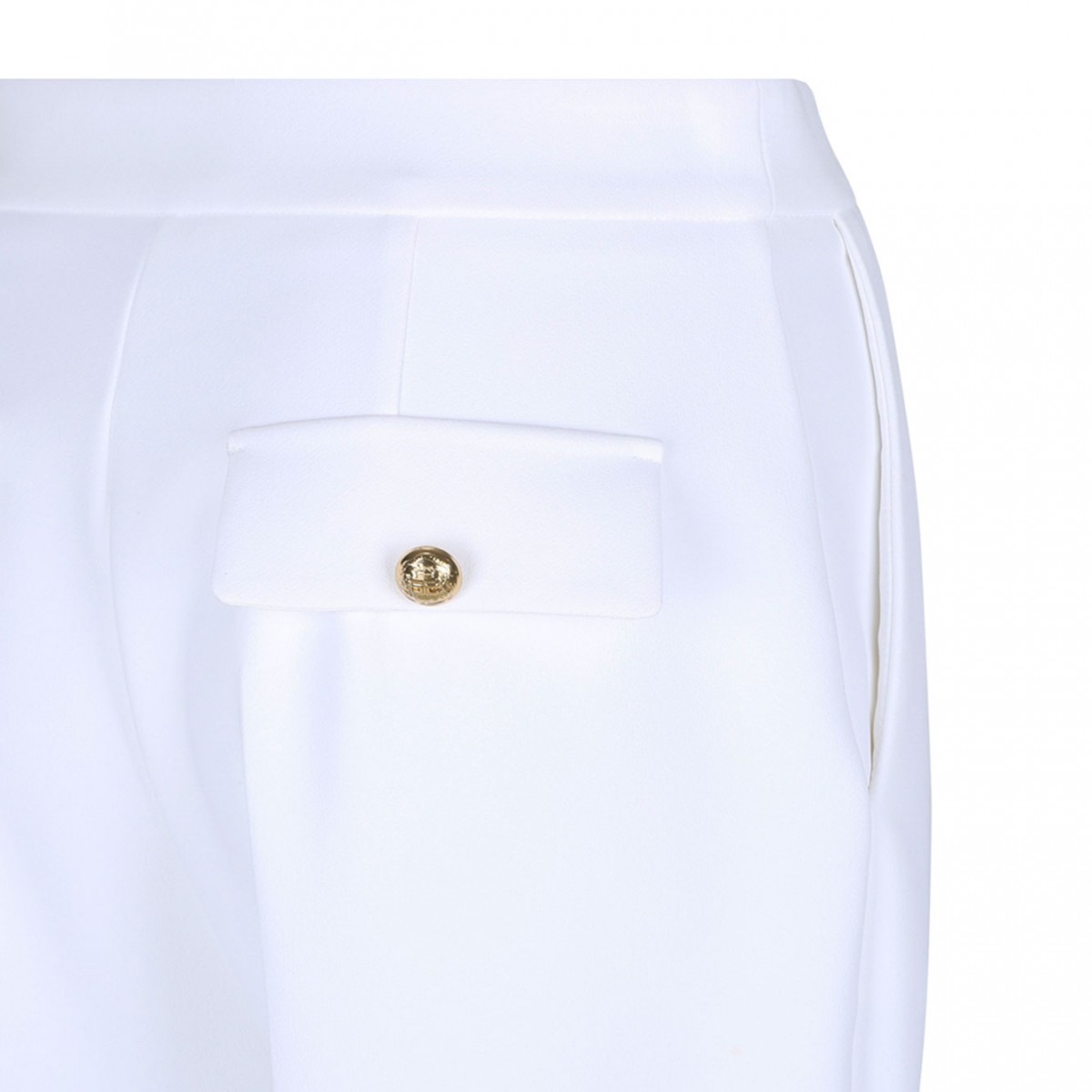 White Cropped Trousers