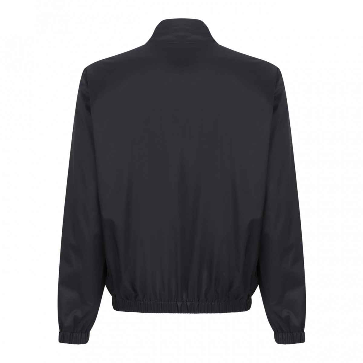 Black Light Nylon Jacket With Branded Tag