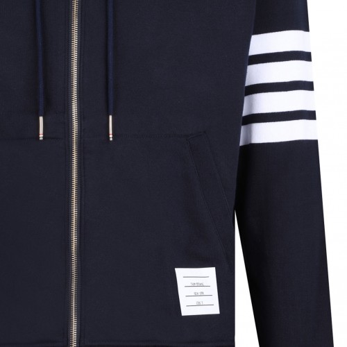 Navy Blue Full Zip Hoodie