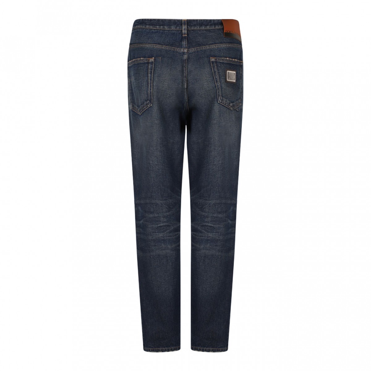 Blue Straight Leg Jeans