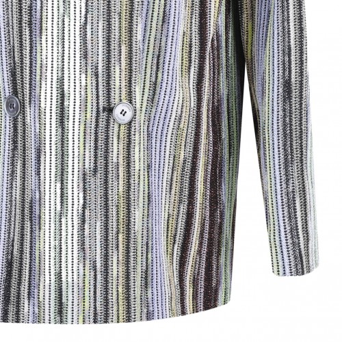 Striped Lame Blazer