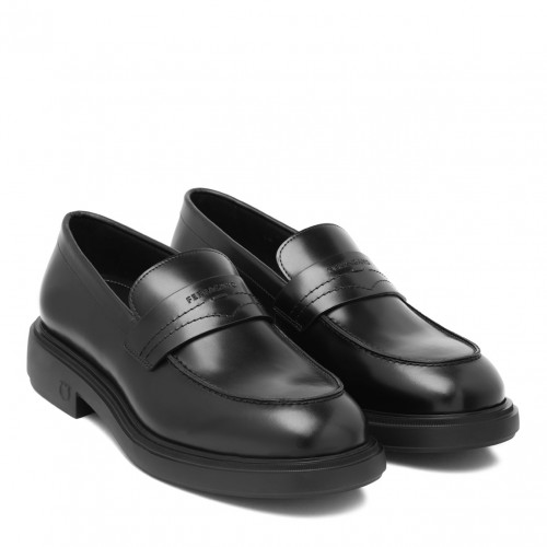 Black Penny Slot Loafers 2