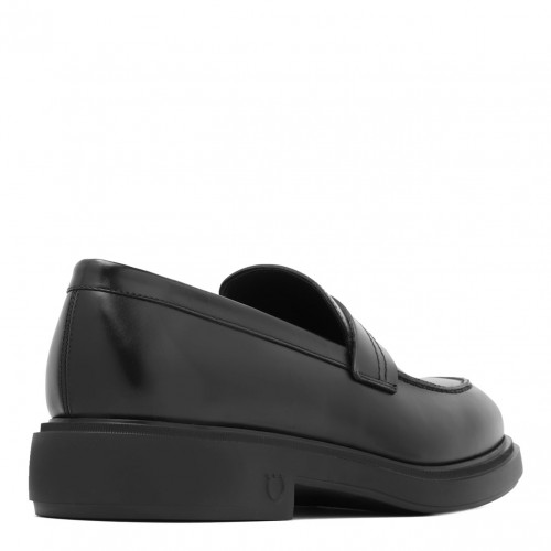 Black Penny Slot Loafers