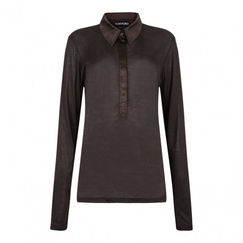 Brown Transparent Top