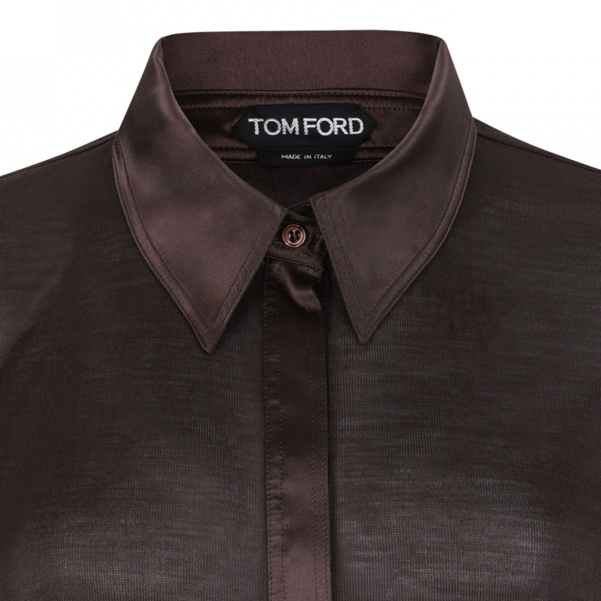 Brown Transparent Top