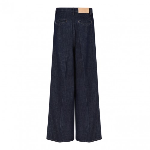Dark Blue Wide Leg Jeans 2