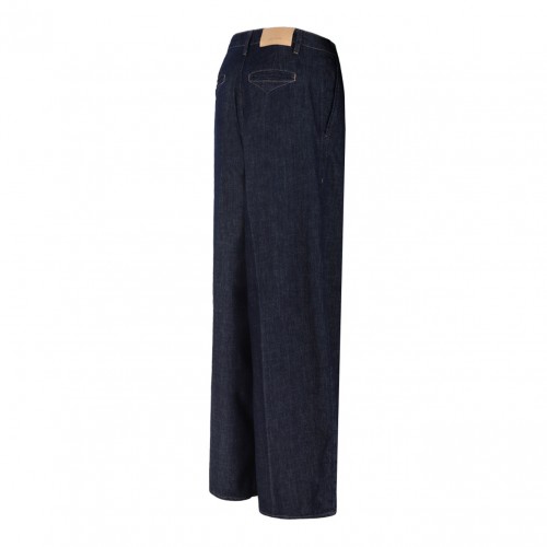 Dark Blue Wide Leg Jeans