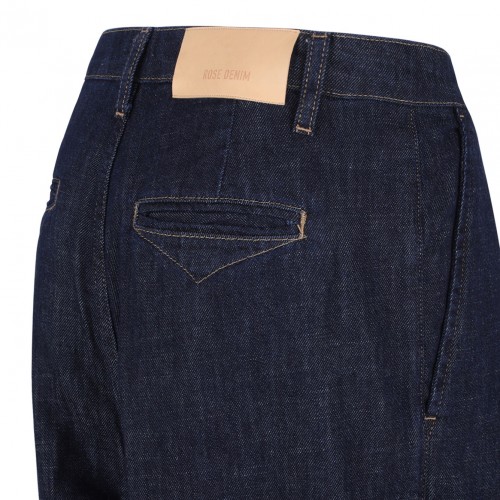 Dark Blue Wide Leg Jeans