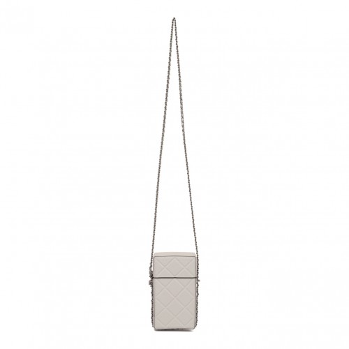 White Logo Plaque Phone Bag