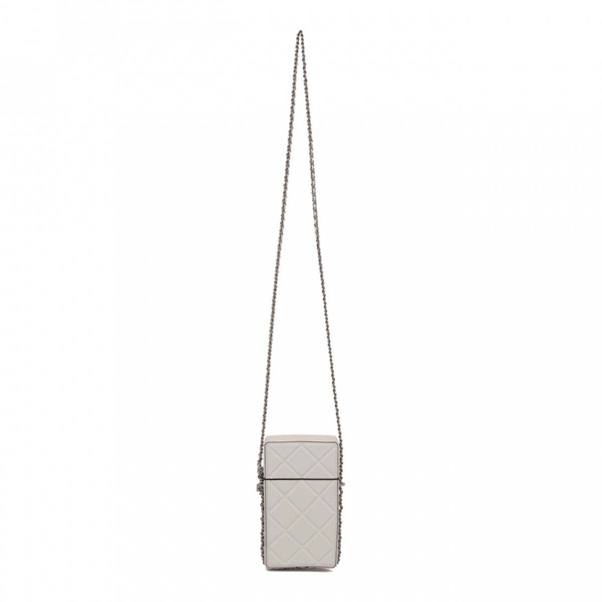White Logo Plaque Phone Bag