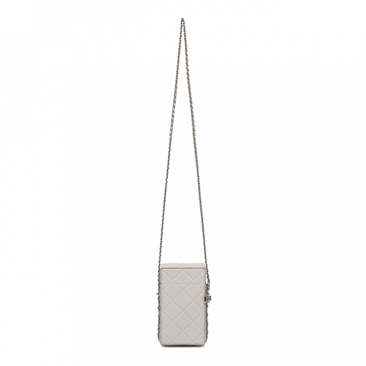 White Logo Plaque Phone Bag