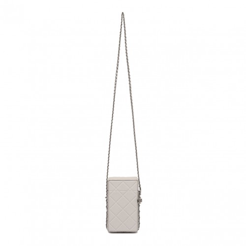 White Logo Plaque Phone Bag