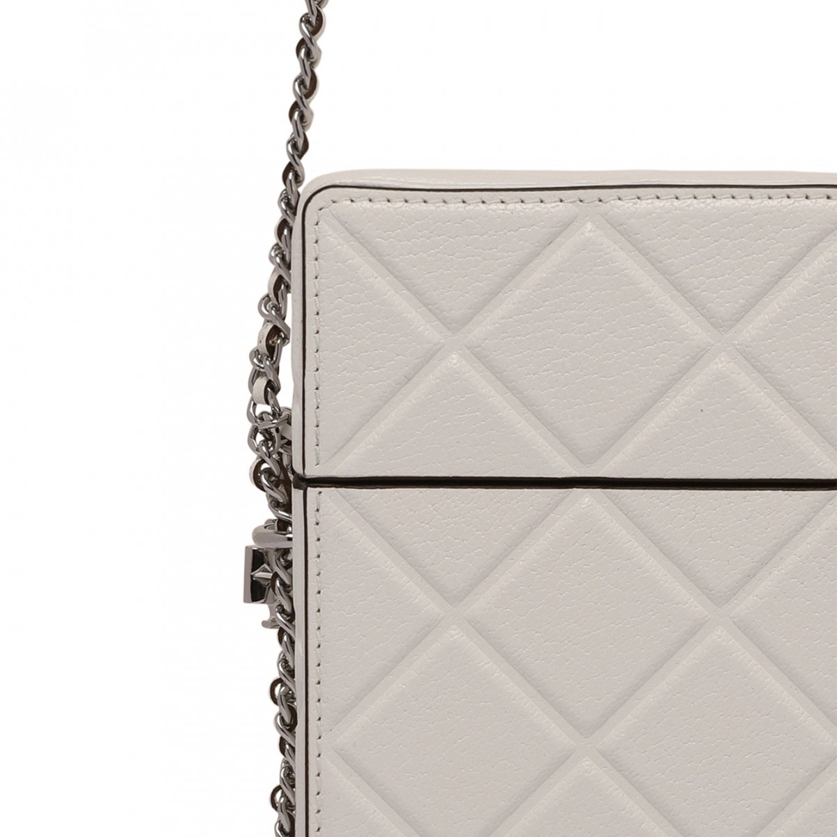 White Logo Plaque Phone Bag