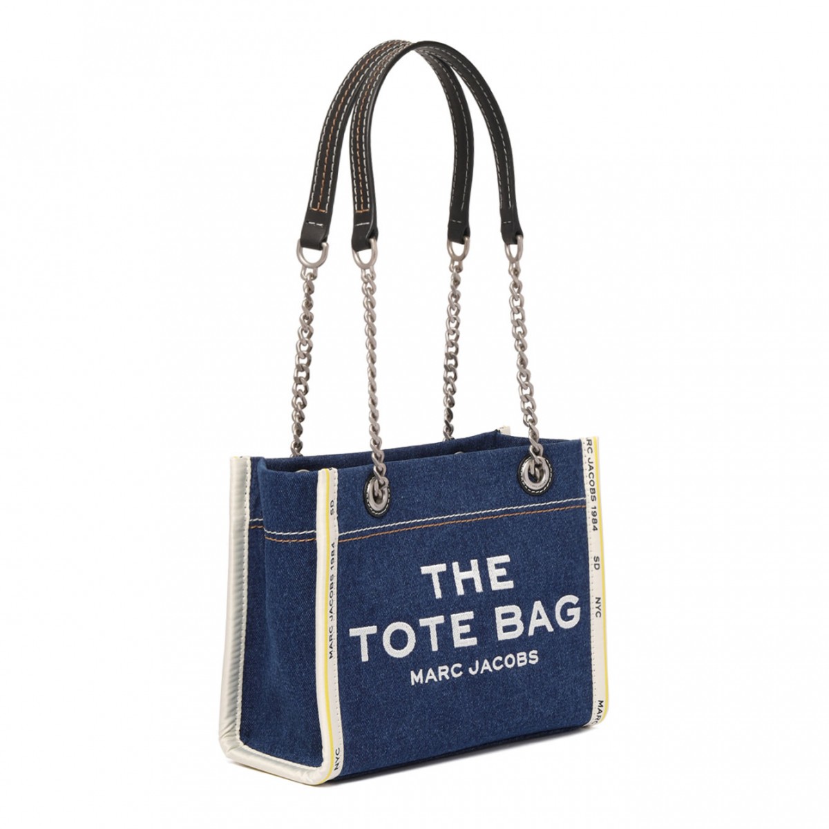 Indigo Blue The Denim Chain Small Tote Bag