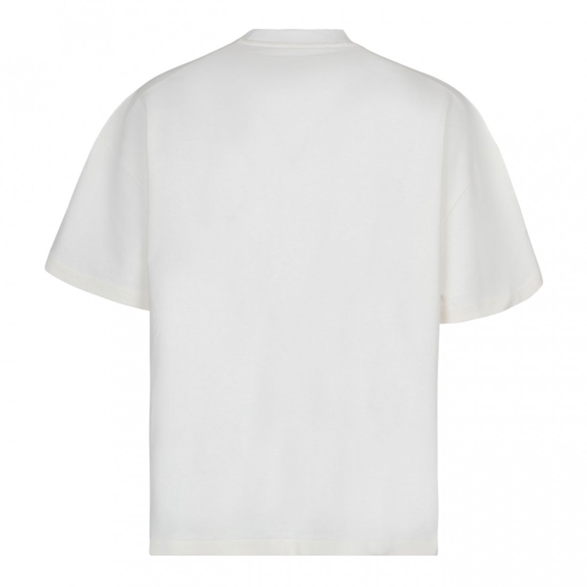 White Logo Print T-Shirt