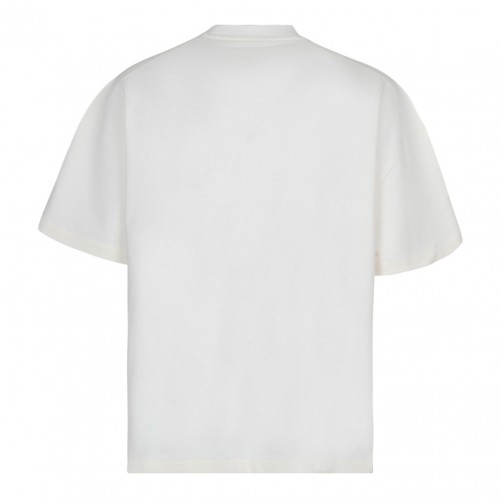 White Logo Print T-Shirt