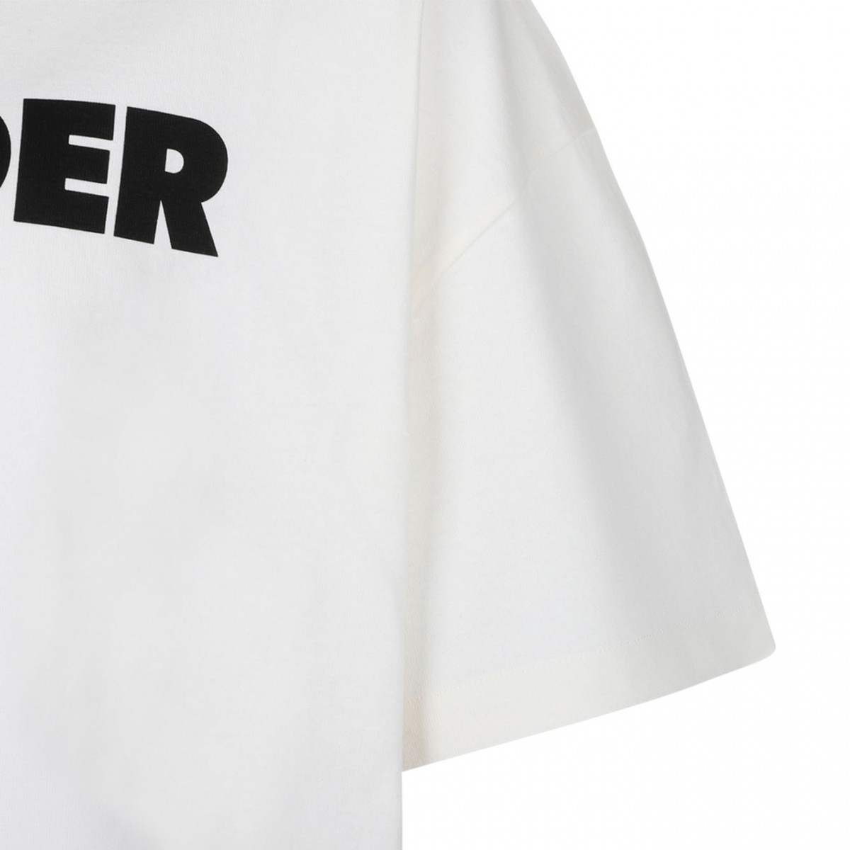 White Logo Print T-Shirt